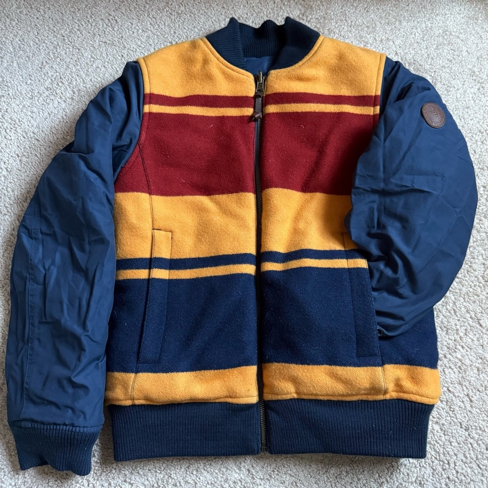 Eddie Bauer Pendleton Wool Reversible Jacket Xs 1… - image 1